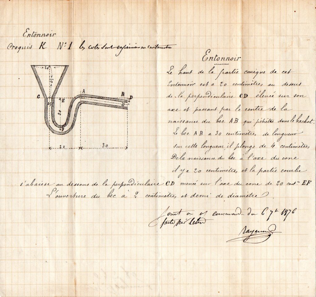 Schema siphon Historique Tuilerie Bossy